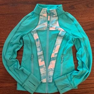Ivivva Jacket, girls size 8, teal/green